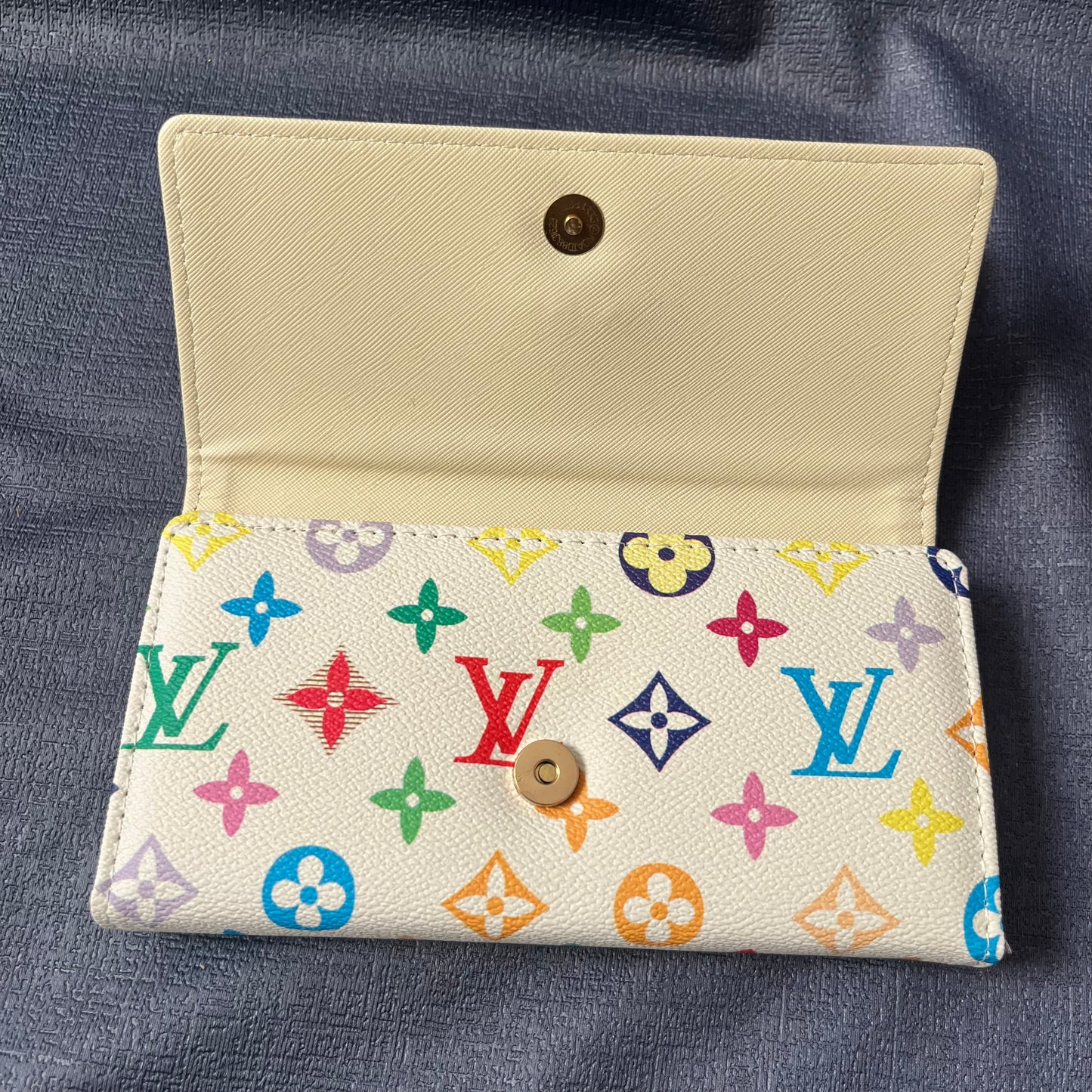 Cartera Lois Vuitton Blanca multicolor