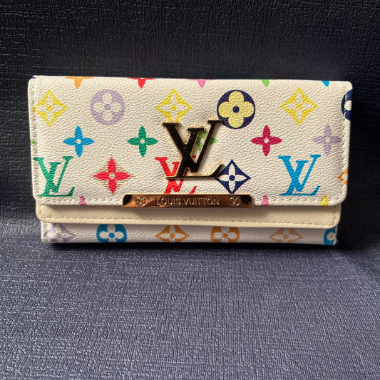 Cartera Lois Vuitton Blanca multicolor