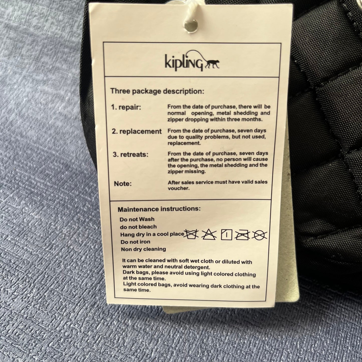 Bolsa Kipling Negro